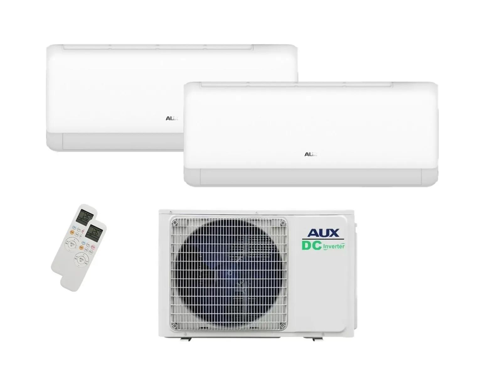 AUX Duo 5.3 kW (1× 2.5 + 1× 3.5) Q-Smart Deluxe — A++ incl. WiFi
