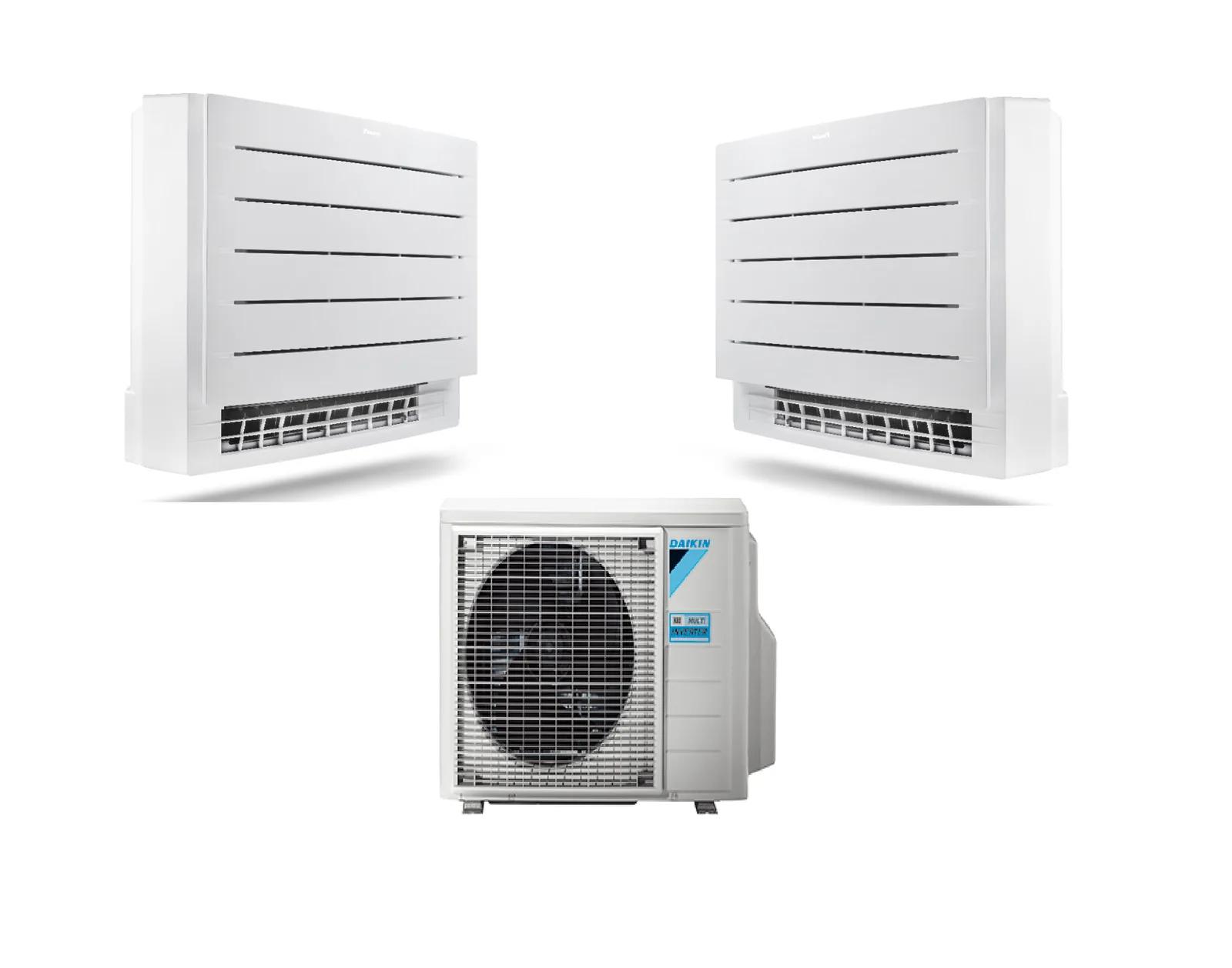 Daikin duo Vloerconsole — 2MXM50 5.0kW/18000Btu + 1×3.5kW FVXM35 1×2.5kW FVXM25 Perfera A+++ WiFi
