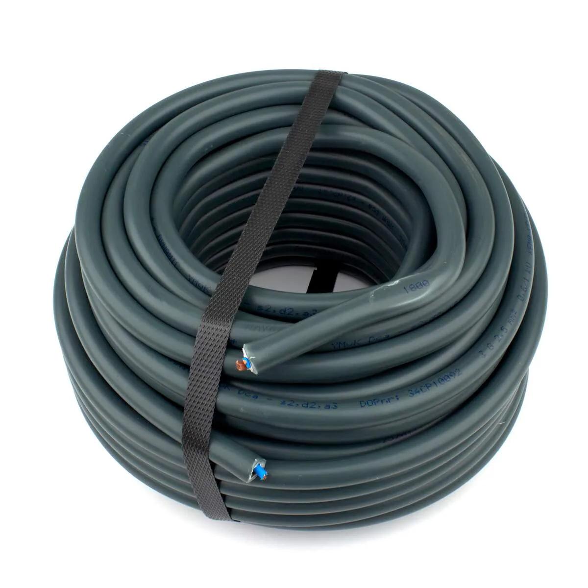 Dynamic voedingskabel YMvK 3 × 2,5 mm² grijs — rol 25 meter
