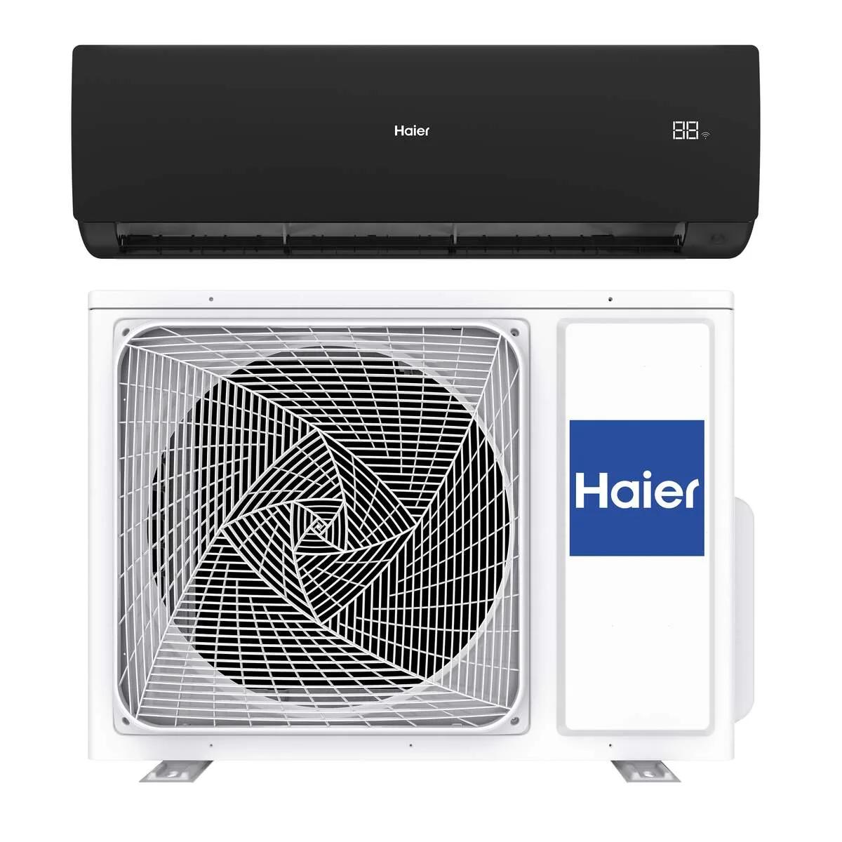 Haier Serene zwart binnen + buitenunit 5,3 kW R32 (incl. IR afstandsbediening en Wifi)