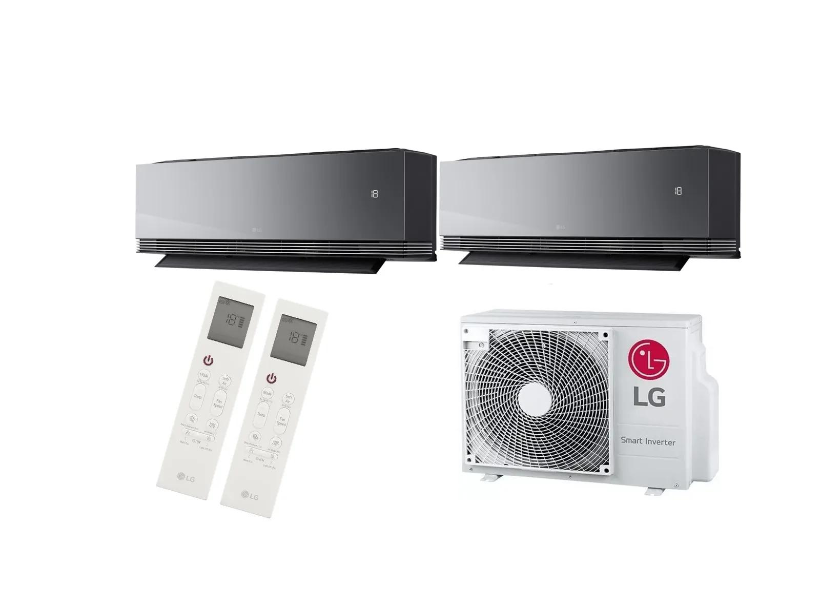 LG Artcool AI Air Mirror MU2R15 4.1kW + 2× AA09SP 2.5kW — WiFi A++ (nieuw model)