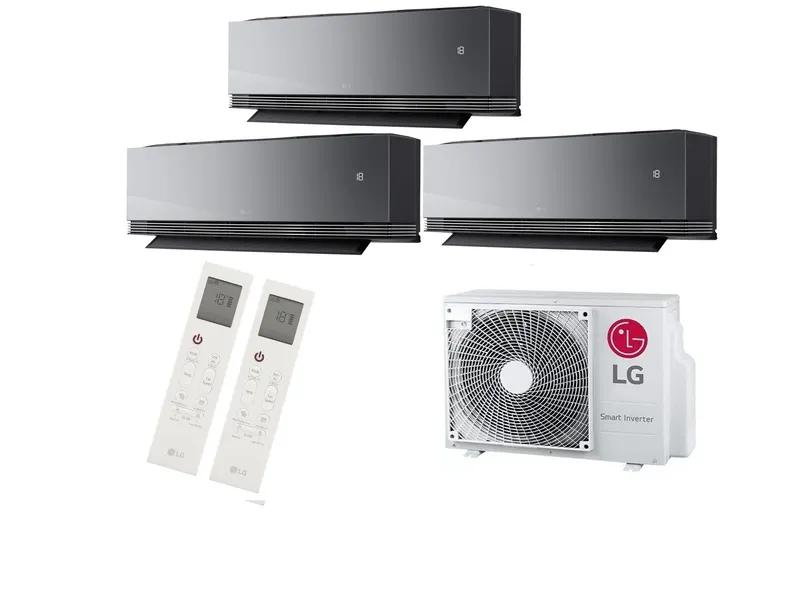 LG Artcool AI Air Mirror Triple-Split MU3R19 5.4kW + 2× AA09SP 2.5kW & AA12SP 3.5kW — WiFi A++ (nieuw model)