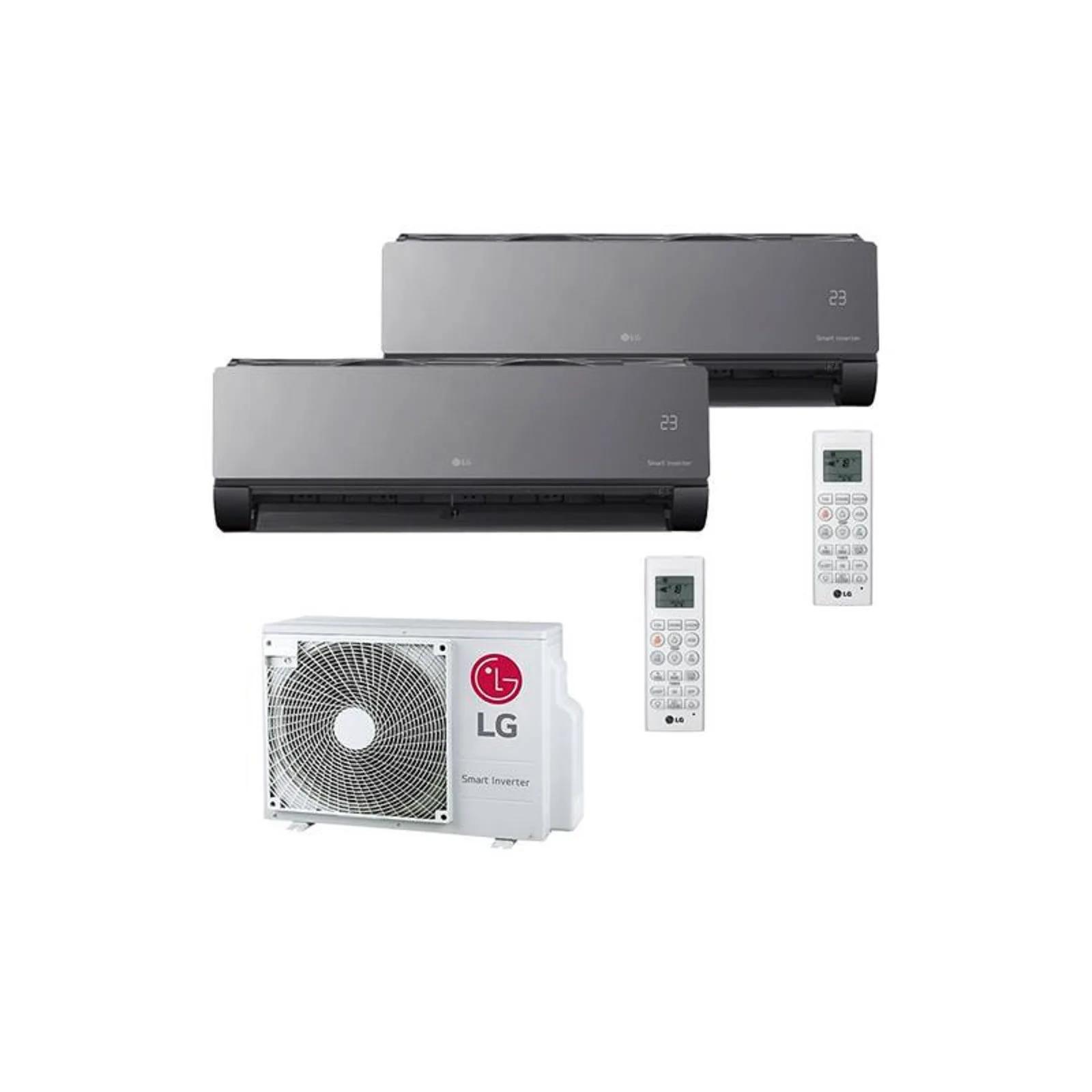 LG Duo-Split MU2R15 4.1kW + 2× AC09BK 2.5kW Artcool Black — WiFi A++