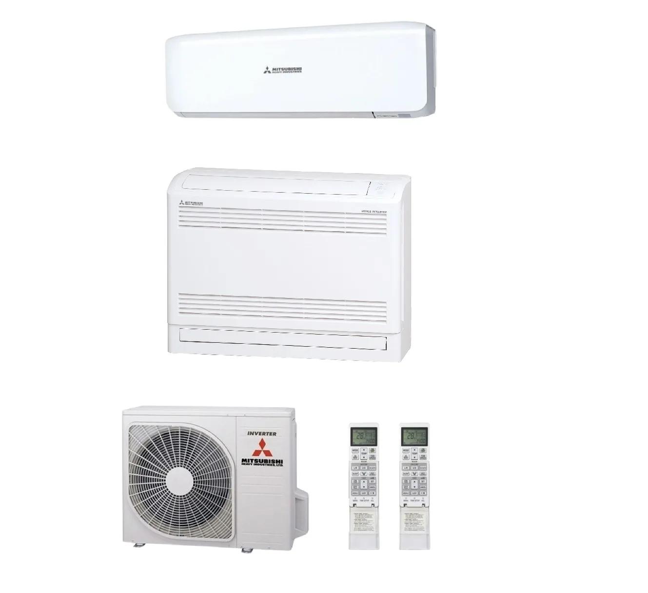 Mitsubishi Heavy Duo SCM50ZS-W 5.0kW + 2.5kW Vloerconsole + 3.5kW Wandmodel A++