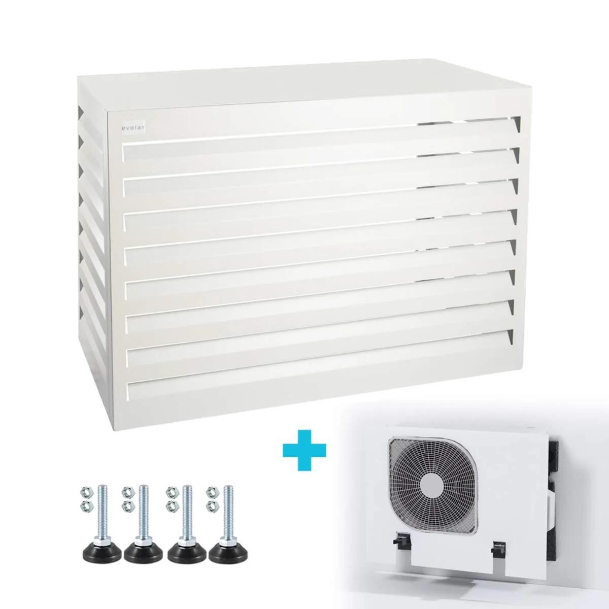 Omkasting Large Wit — aluminium 1100×1200×650 mm incl. condensorschot en opstelvoetjes