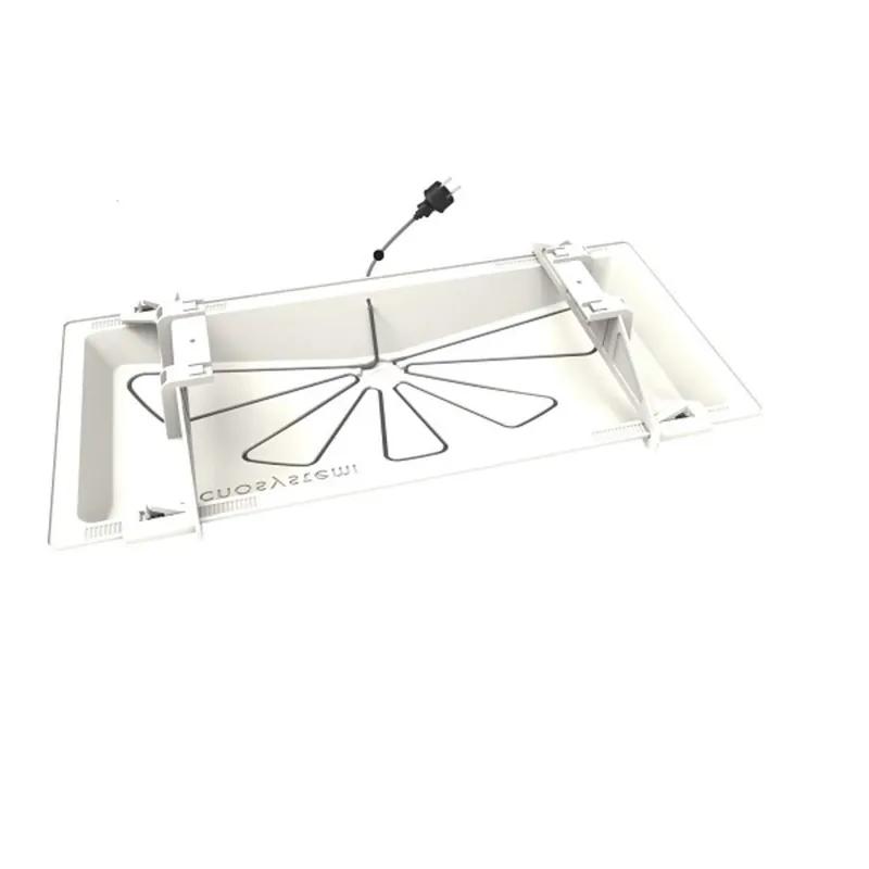 Tecnosystemi BlueRiver condenslekbak 105 x 40 cm wit RAL9002 + thermische verwarmingskabel l= 3 m