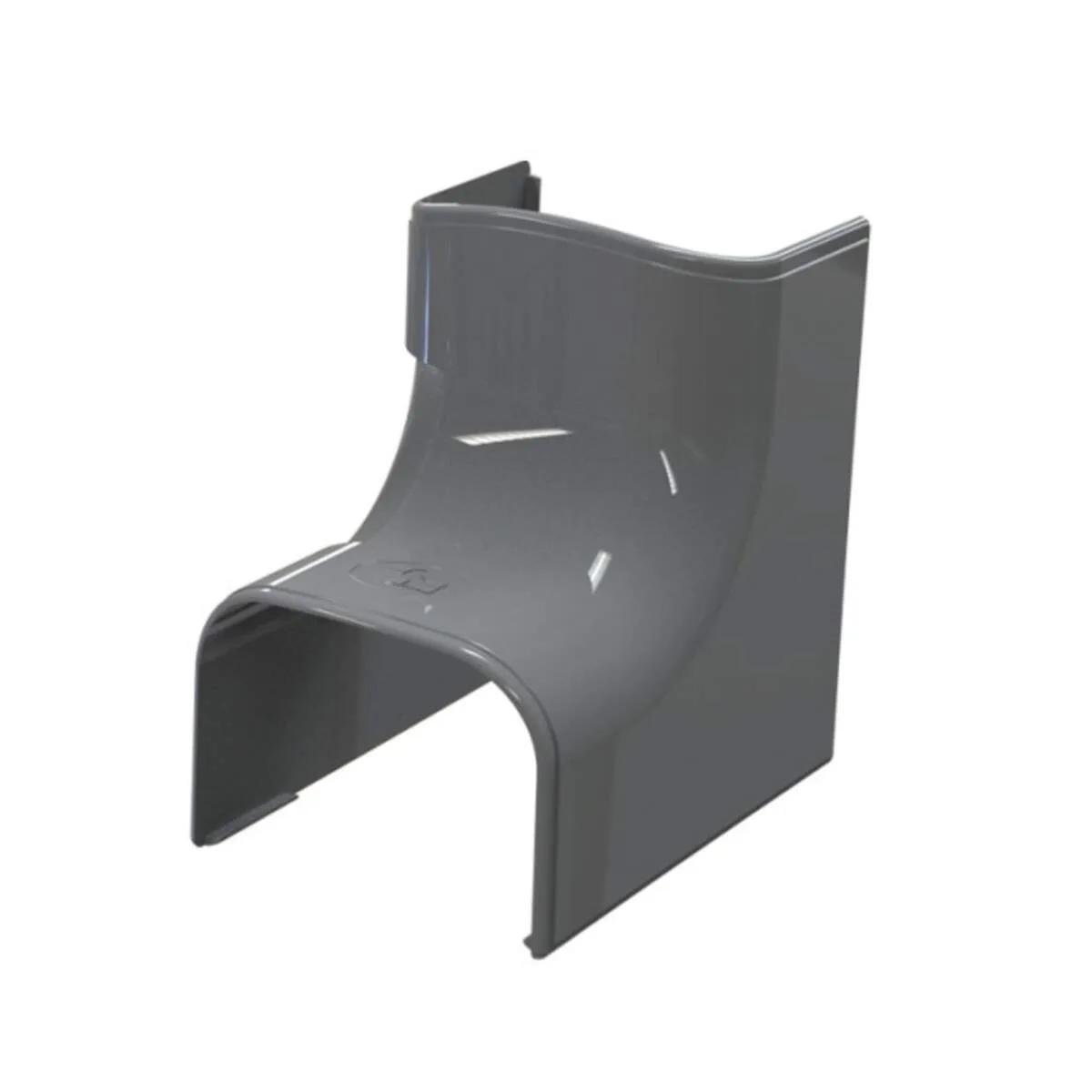 Tecnosystemi Optima binnenbocht 90° CAI75 — Antraciet (75 mm)