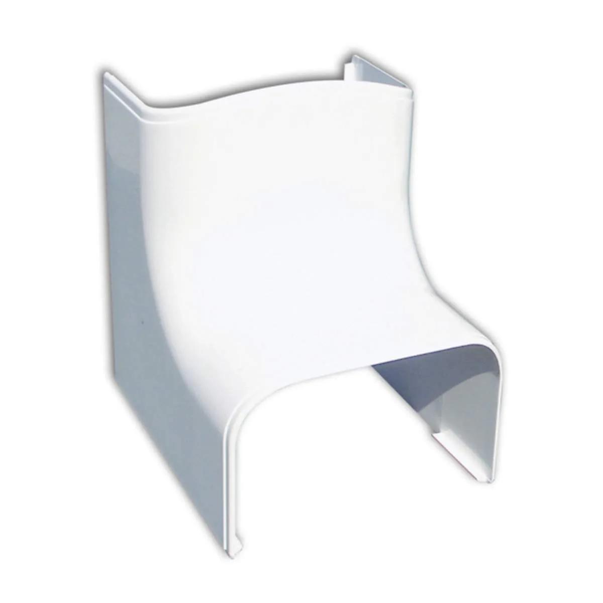 Tecnosystemi Optima binnenbocht 90° CAI75 — Wit (75 mm)